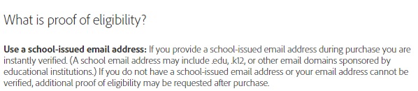 Adobe suite With Edu email