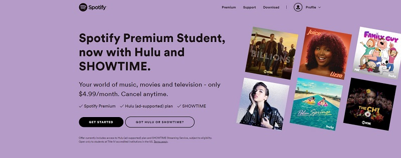 Music streaming services With Edu mail