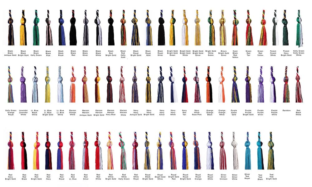 High School Graduation Cords Colors