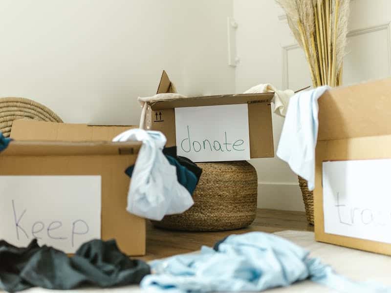 donating items